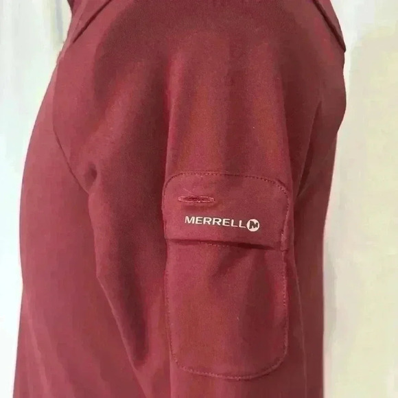 Merrell Women’s Select Wick 1/4 Zip Athletic Pullover. Thumb Holes. ID Pocket. M - Picture 3 of 7